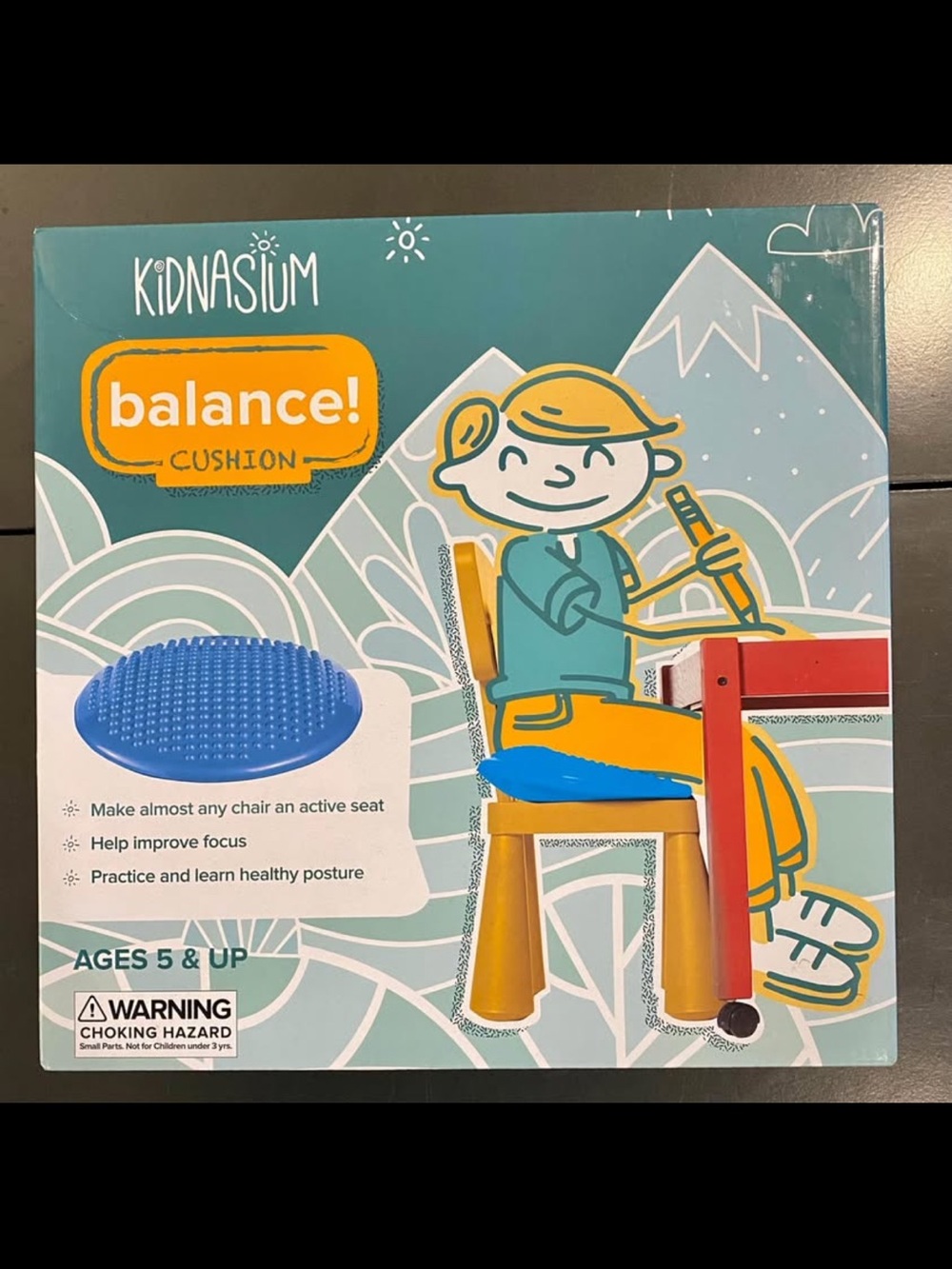 Kidnasium 12” Balance Cushion - Blue